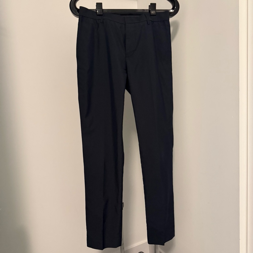 Navy Blue Small Checkered Men pants (29” waist)